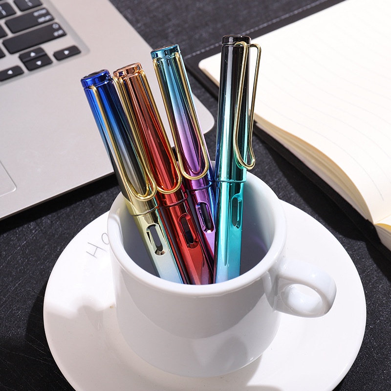 Set 10 Bút Máy Ngòi Mảnh Hỗ Trợ Viết Chữ Thư Pháp