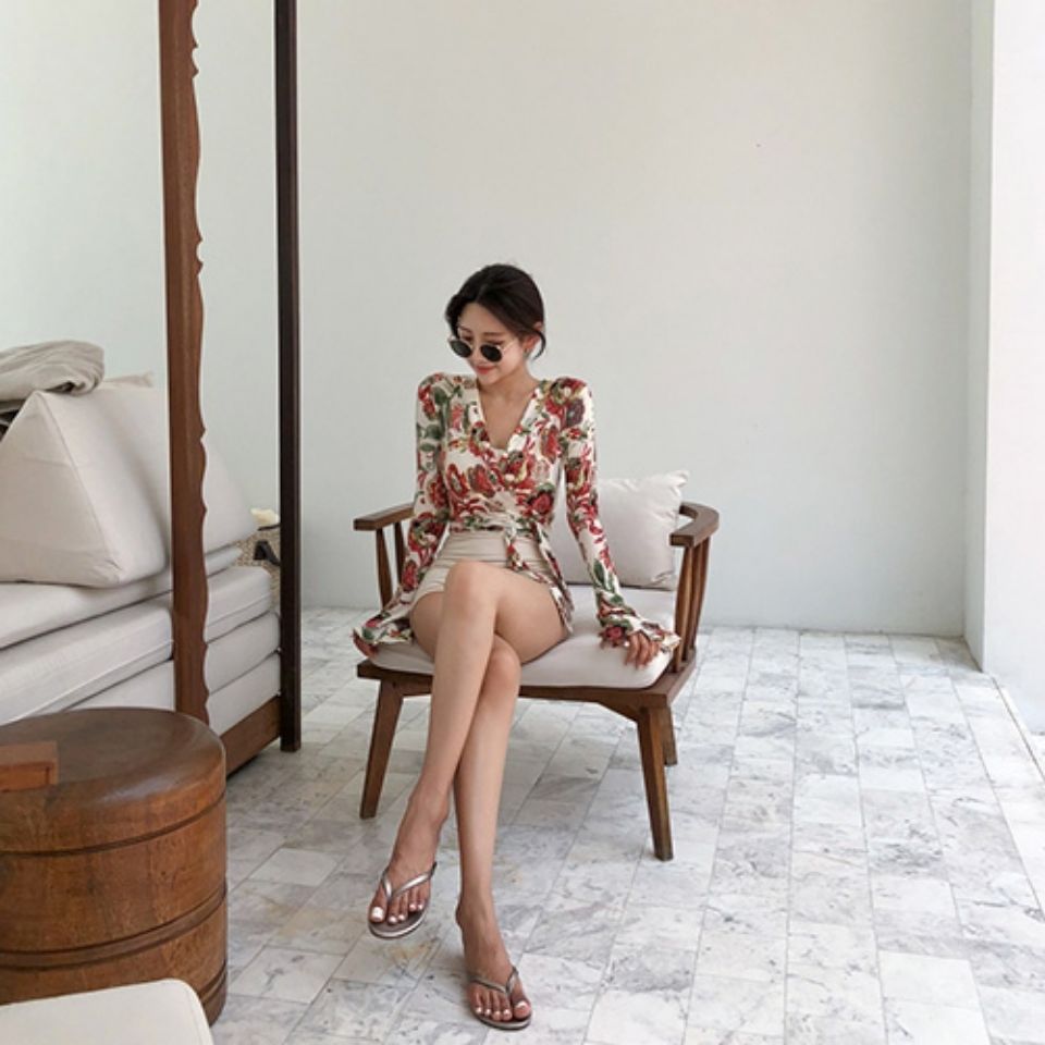 Bộ Đồ Lặn Dài Tay Phong Cách Hàn Quốc Dành Cho Nữ | BigBuy360 - bigbuy360.vn