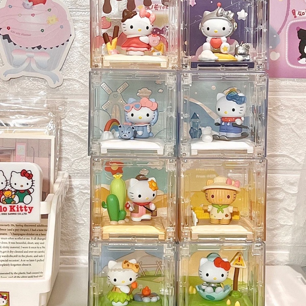 SANRIO Hộp Quà Tặng Trang Trí Thủ Công Hình Hello Kitty Dễ Thương