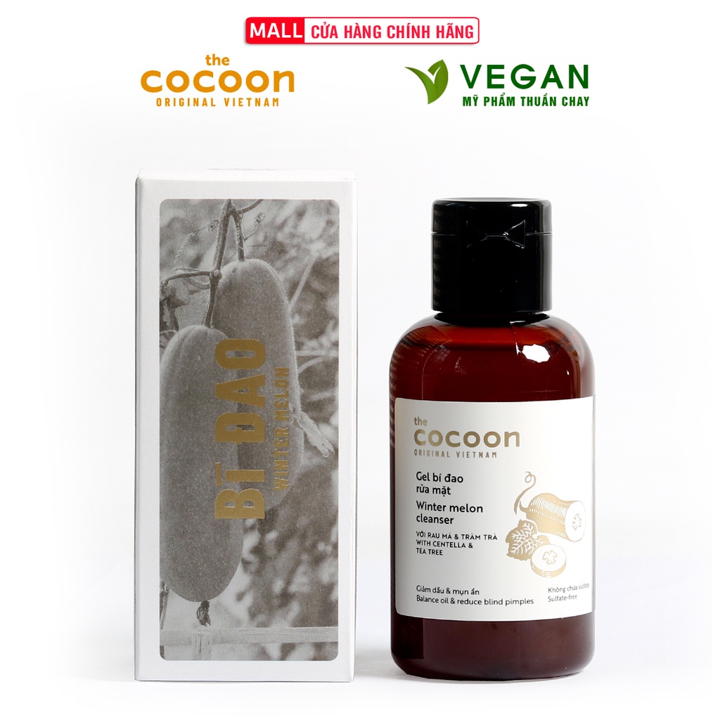 Gel bí đao rửa mặt Cocoon (Winter melon cleanser) 140ml