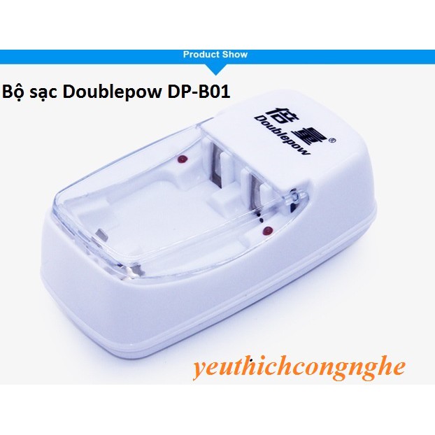 Bộ sạc pin đa năng Doublepow DP-B01 dùng sạc cho 2 viên pin tiểu AA hoặc AAA