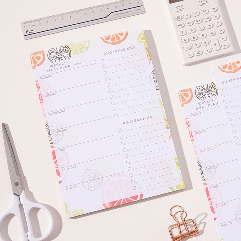 Set 52 Tờ Giấy Ghi Chú Từ Tính Bản Rộng Tiện Dụng