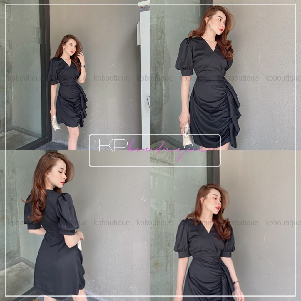 Đầm dự tiệc Kpboutique mã DG02 màu đen, chất lượng cao cấp | BigBuy360 - bigbuy360.vn