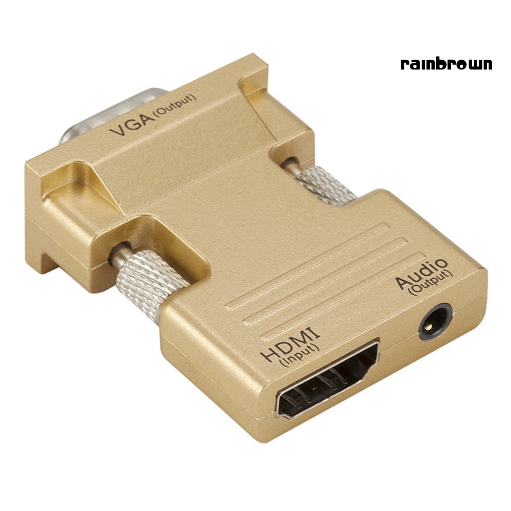 Bộ chuyển đổi 1080p HDMI sang VGA có cáp âm thanh 3.5mm