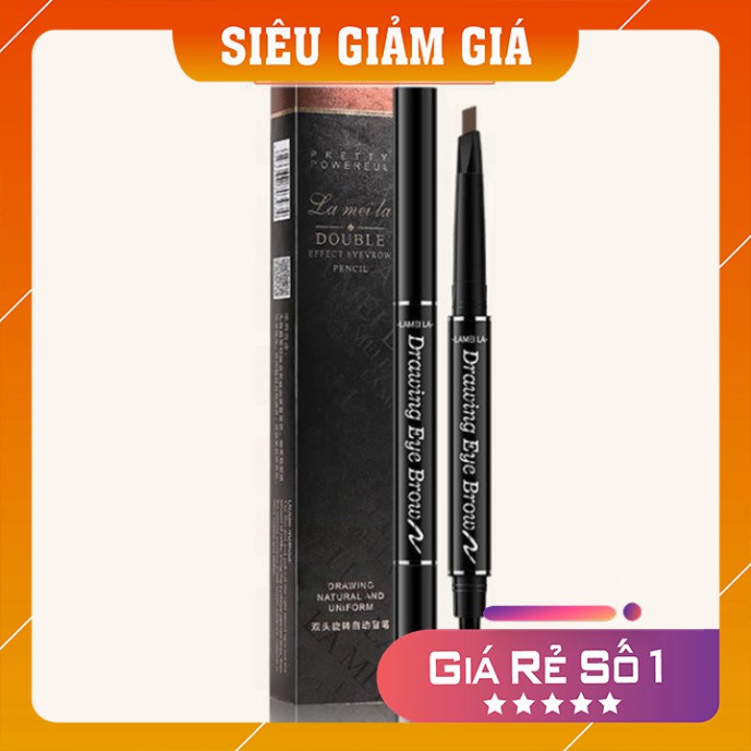 Chì Kẻ Lông Mày 💕Freeship💕 Chì Kẻ Mày Lameila Double Effect LE15, 2 Đầu Tiện Dụng, Siêu Mịn, Không Thấm Nước, Bền Màu | BigBuy360 - bigbuy360.vn