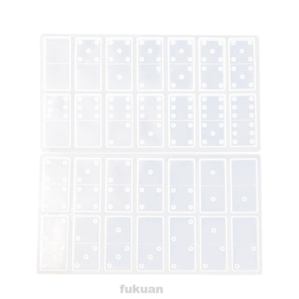 Multifunction Practical Easy Clean Beginners Board Game Quick Demoulding Domino Resin Molds