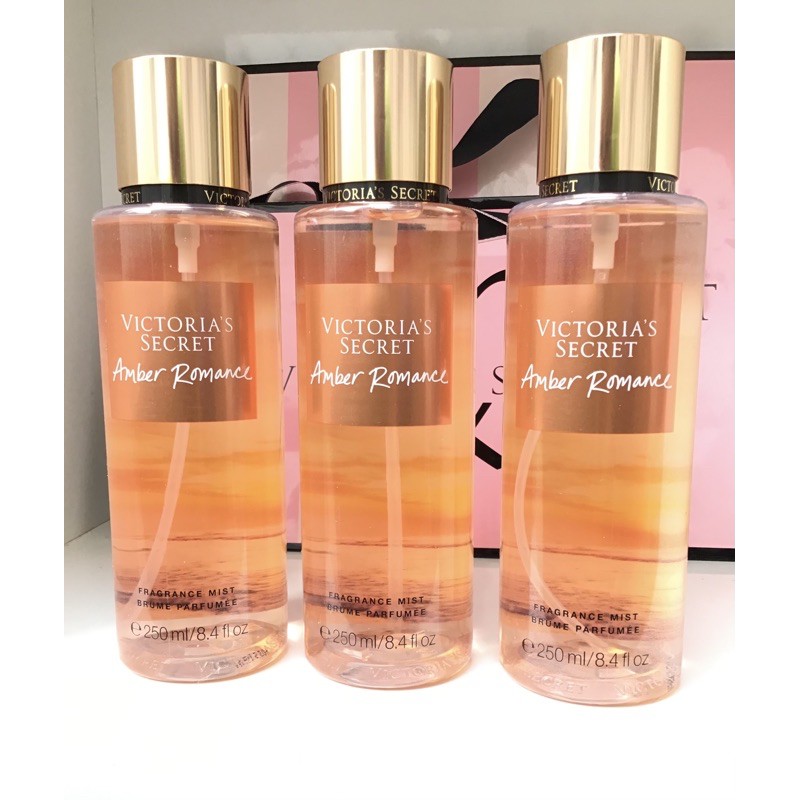 🌸💞[BILL Mỹ] Xịt thơm 𝑨𝒎𝒃𝒆𝒓 𝑹𝒐𝒎𝒂𝒏𝒄𝒆 Victoria's Secret 250ml | Thế Giới Skin Care