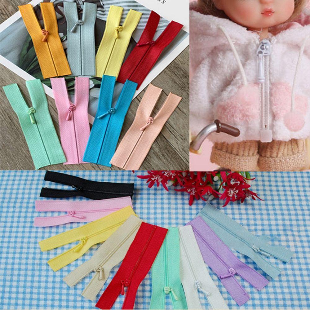 BEBETTERM Set 5 Dây Khóa Kéo Mini 5cm Dùng Để May Vá / Trang Trí Đồ Thủ Công