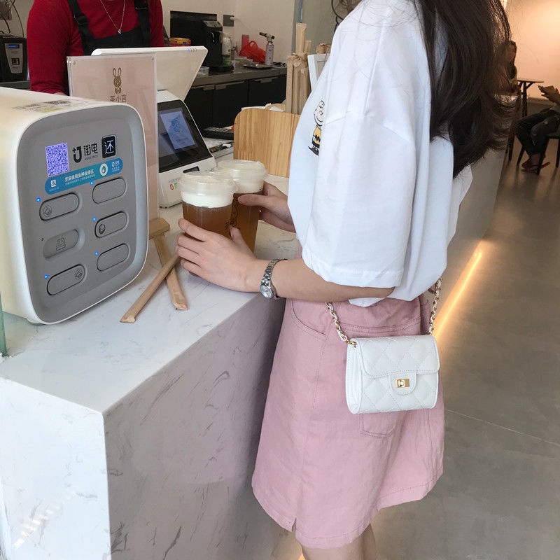 Túi đeo chéo mini dây chuỗi xích thời trang dành cho nữ