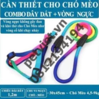 Dây xích chó có đai - cho chó từ 4 đến 10kg