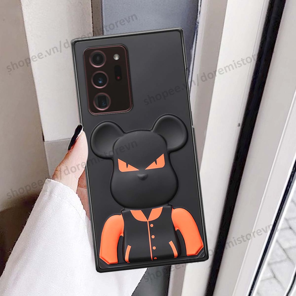 Ốp lưng Samsung Note 20 Plus / Note 20 Ultra / Note 20+ hình kaws, kith, bear brick nổi 3D phong cách độc đáo