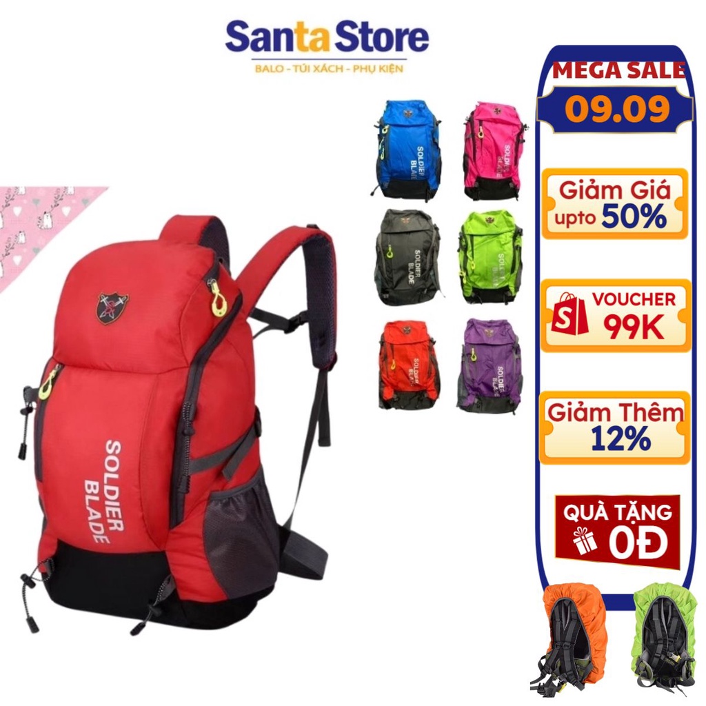 Balo nam nữ đi học đi làm thời trang siêu nhẹ SB30L thời trang nam nữ du lịch 30L vải cao cấp chống nước SANTA STORE