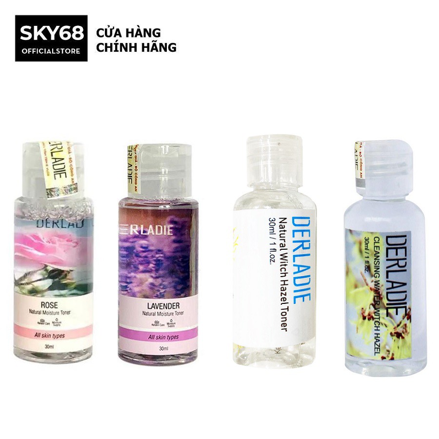 Nước Hoa Hồng Cấp Ẩm, Kiềm Dầu, Se Khít Lỗ Chân Lông Derladie Toner 30ml | BigBuy360 - bigbuy360.vn