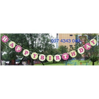 Chữ hpbd + cốc, mũ, đĩa , kèn