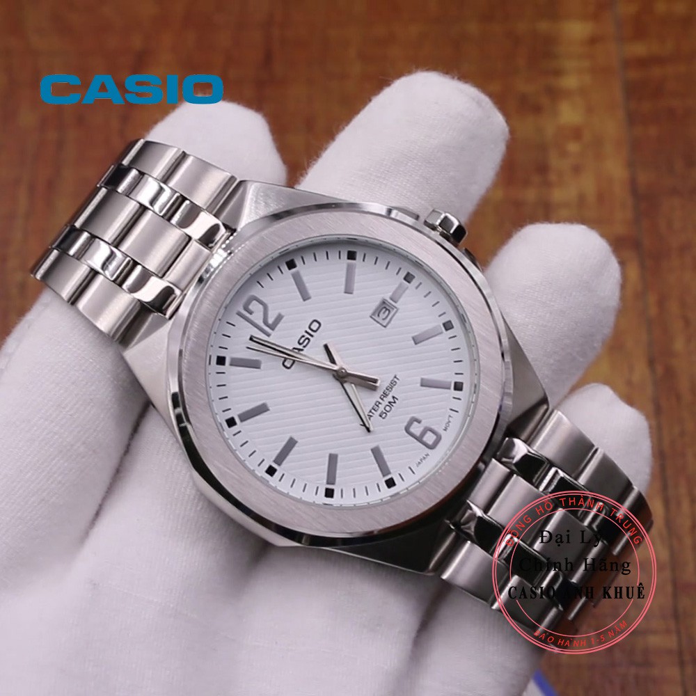 Đồng Hồ Nam Casio MTP-E158D-7AVDF Dây Kim Loại Vỏ Inox Chống Nước Tốt