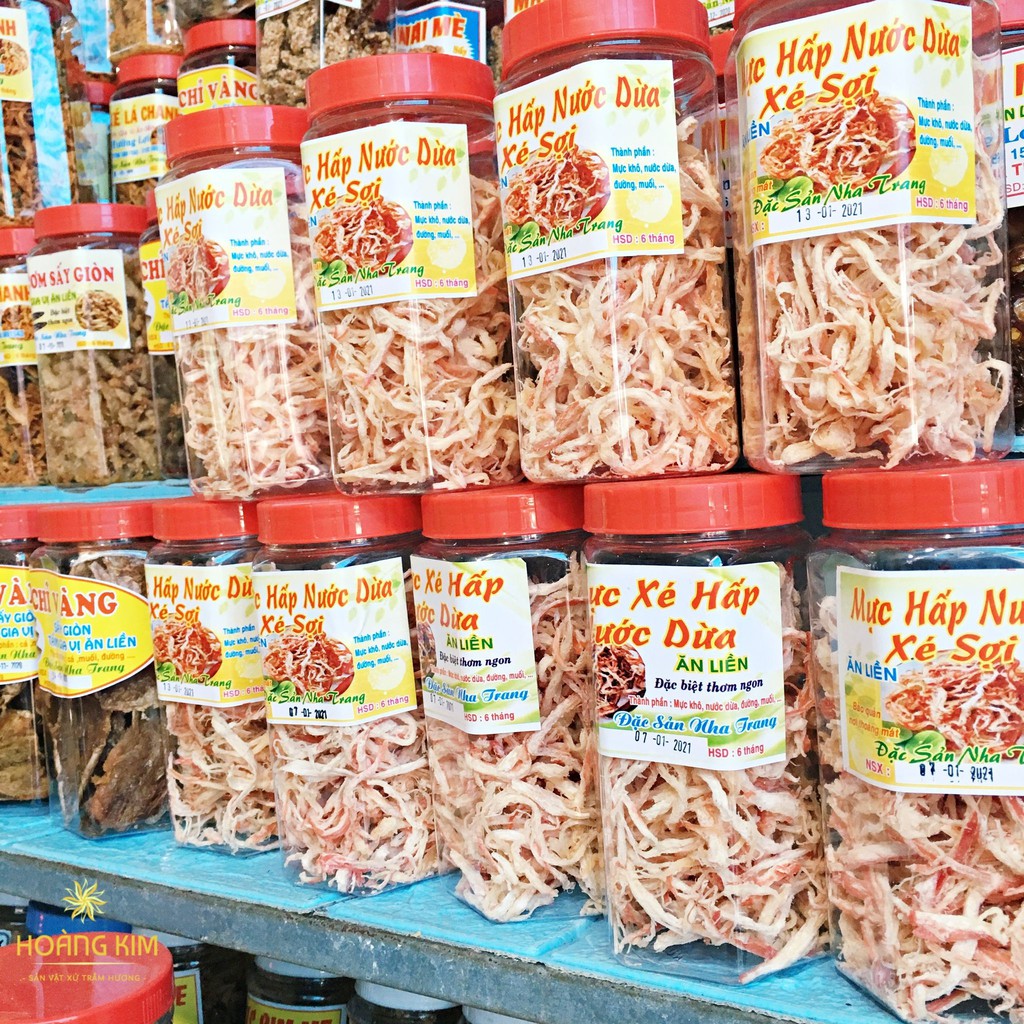 💥 170g Mực xé sợi hấp nước cốt dừa 💥 Thơm ngon khó cưỡng