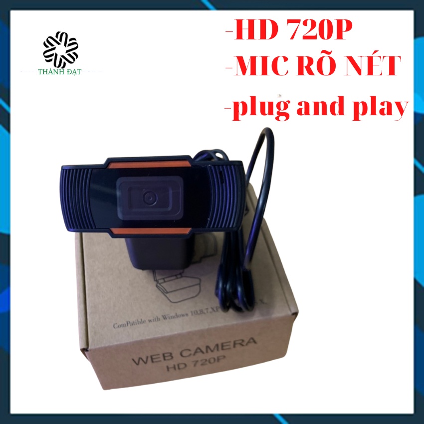 WEBCAM HD720P chuẩn độ phân giải hỗ trợ  học online