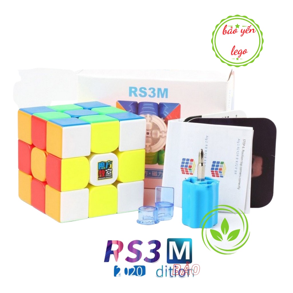 Rubik 3x3 RS3M 2020 MF3RS3 M Rubic Nam Châm 3 Tầng Stickerless MF3RS V3 M Hãng Mod ( Mã RB08 )
