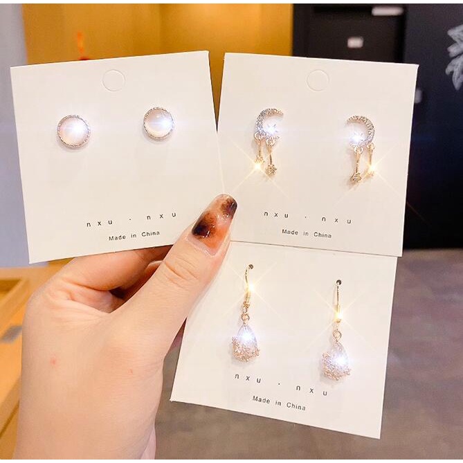 Bông Tai Dáng Dài Thời Trang Mùa Đông Hàn Quốc Cho Nữ