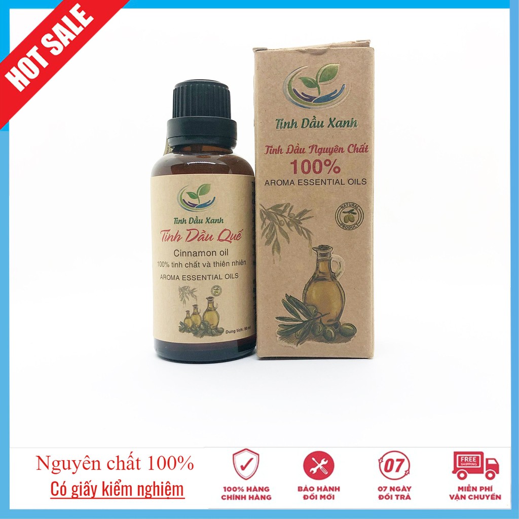 FREESHIP 50K Tinh Dầu Hương Quế Thơm Phòng Tinh Dầu Xanh Thái Nguyên 50ml