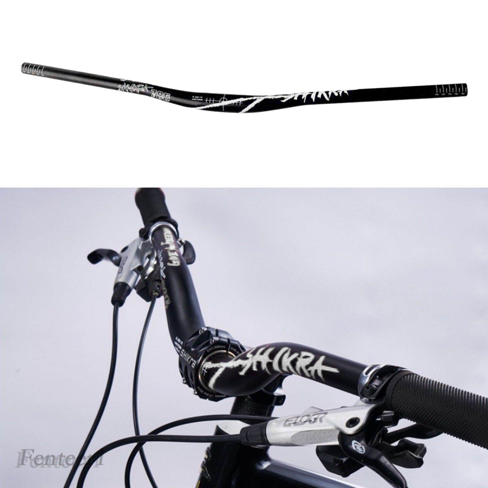 [FENTEER1] MTB Mountain Bike Handlebar Bicycle Extra Long Handlebar 31.8mm 785mm Riser Bar