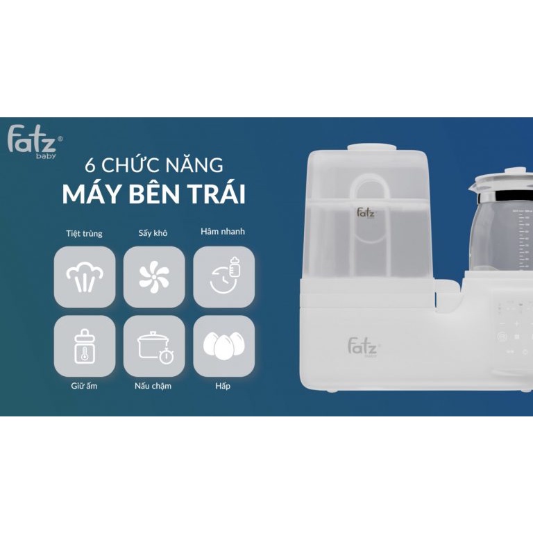 MÁY TIỆT TRÙNG HÂM SỮA ĐA NĂNG ĐIỆN TỬ  FATZ BABY MULTIMAX 2 / 2 PLUS / 3 - BẢO HÀNH 12 THÁNG CHÍNH HÃNG