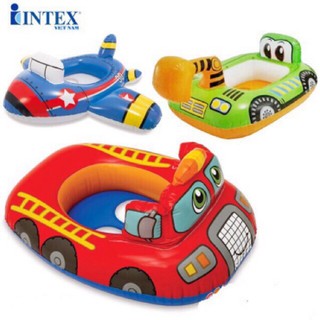 Phao bơi hình xe ô tô, máy xúc, máy bay xỏ chân cao cấp cho bé