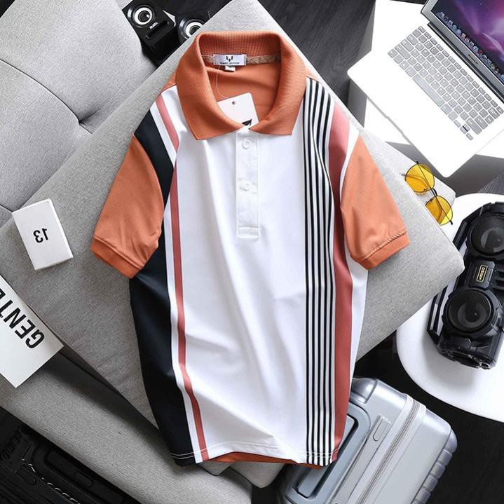 Áo Thun Nam Cổ Trụ Áo Phông Nam Cổ Bẻ Polo Marc In Nhiệt Cao Cấp Hàng Chuẩn