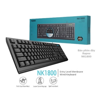 Bàn phím có dây Rapoo NK1800 bảo hành chính hãng 12 tháng