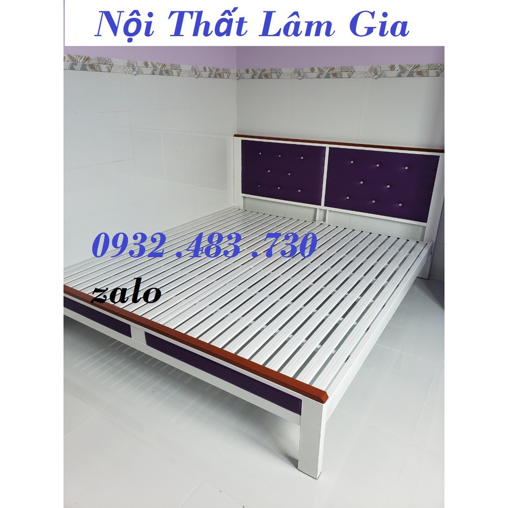 Giường sắt đẹp loại tốt 1m8x2m