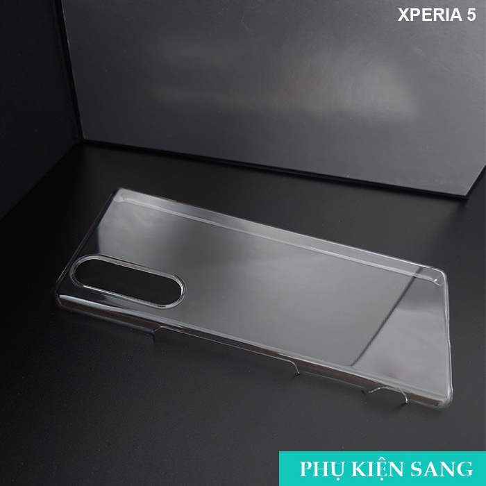 Ốp lưng cứng trong suốt Sony Xperia 5 - PHỤ KIỆN SANG