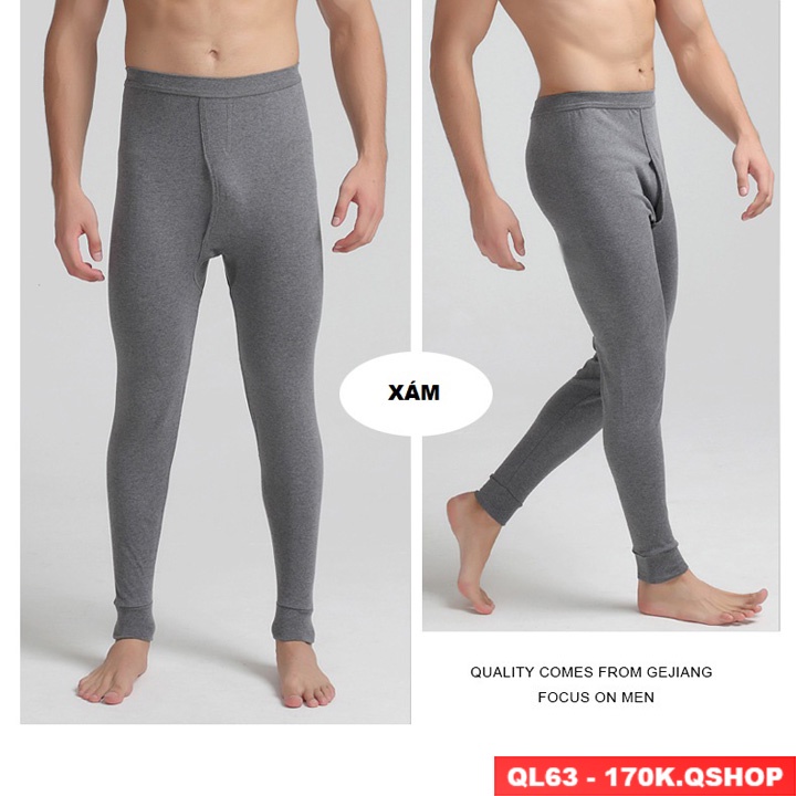 Quần ngủ giữ ấm thun cotton dày dặn QSHOP QL63