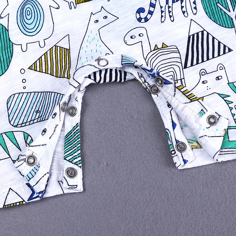 Bộ áo liền quần in họa tiết hoa cúc xinh xắn cho bé sơ sinh 0-18 tháng tuổi