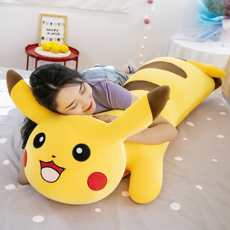 Gối Ôm Hình Pikachu Nhồi Bông Cỡ Lớn Đa Năng