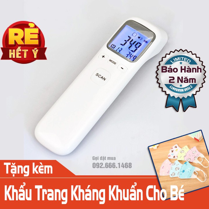 Nhiệt kế hồng ngoại đo trán đo tai Infrared