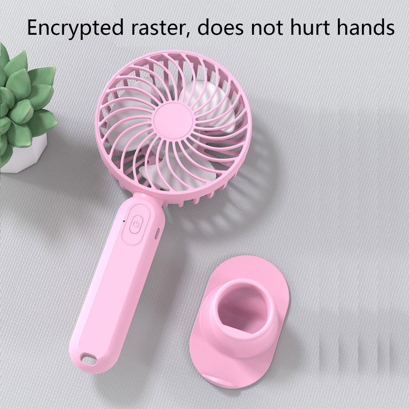 Quạt Mini Cầm Tay 3 Tốc Độ Có Thể Điều Chỉnh Sạc Lại Bằng Cổng USB