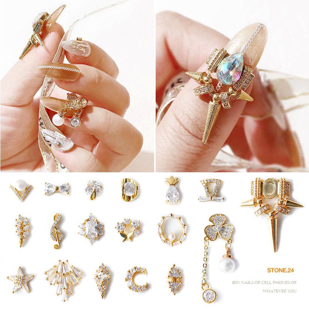 Phụ Kiện Trang Trí Móng Tay 3D Bằng Hợp Kim Phong Cách Nhật Bản|Đồ Trang Trí. Phụ Kiện Trang Sức Trang Trí Móng Tay Xinh Xắn