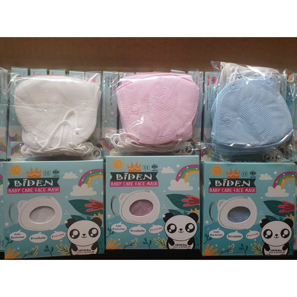 Khẩu trang em bé Panda 3D kids ( Hộp 10 cái) | BigBuy360 - bigbuy360.vn