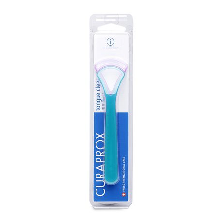 Set 2 Cây Cạo Lưỡi Size Lớn Curaprox Tongue Cleaner CTC 203 Thụy Sỹ (Giao Màu Ngẫu Nhiên)