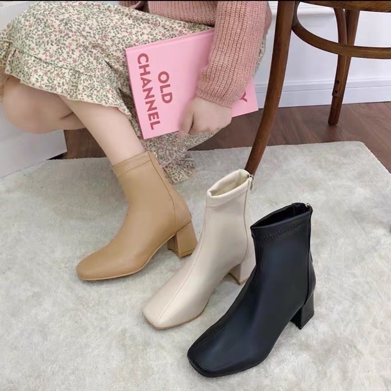 Boot Da Mềm Cao Cấp Đi Ôm Chân