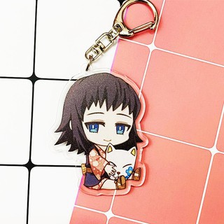 ( Ngẫu nhiên ) Móc khóa mica trong acrylic KIMETSU NO YAIBA THANH GƯƠM DIỆT QUỶ anime chibi