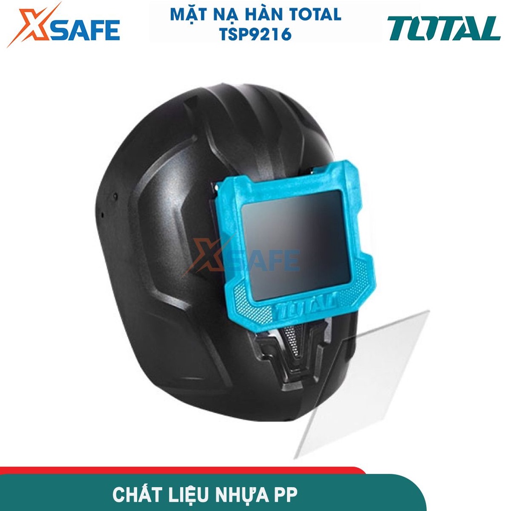 Mặt nạ hàn Total TSP9216 bảo vệ mắt khi hàn, dụng cụ bảo hộ hàn chất liệu 100%, nhựa PP kích thước kính 110*90*3mm