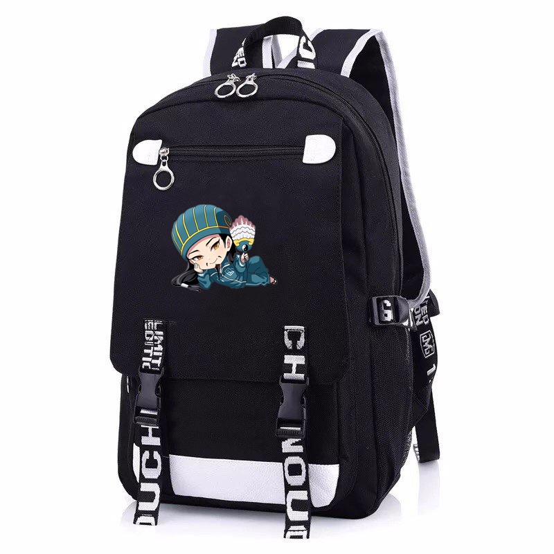 Balo nam nữ in hình KHỔNG MINH THÍCH ĐI QUẨY anime chibi Thiết kế thông minh cặp sách đi học