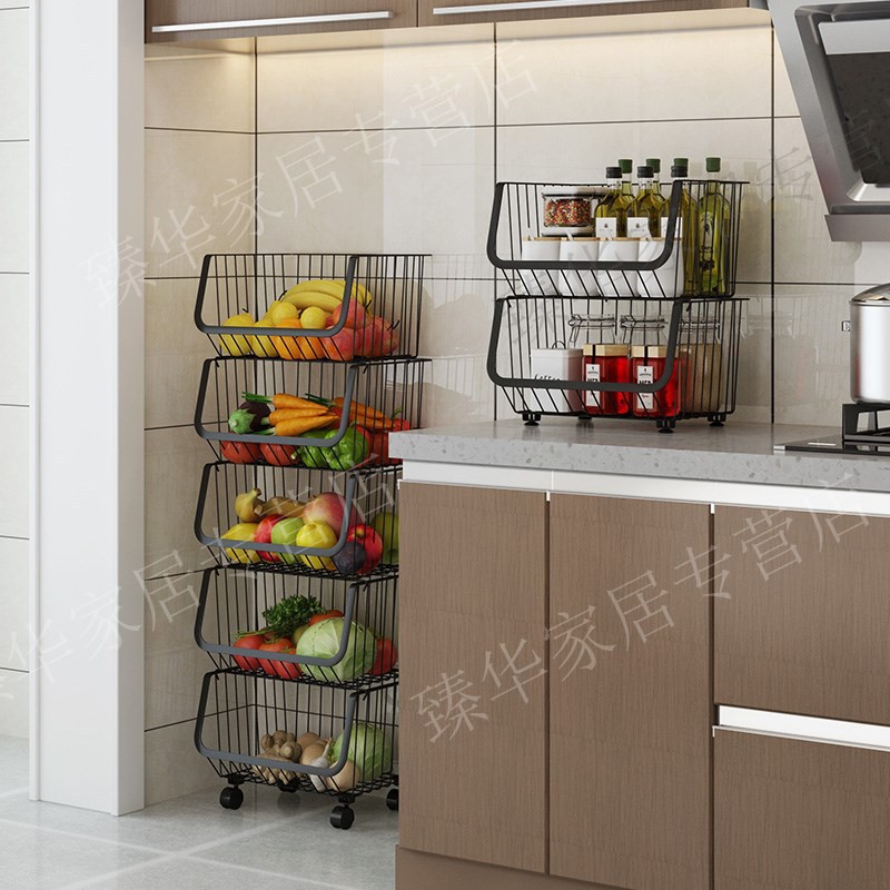 Kệ sắt đựng hoa quả bằng sắt màu trắng, xe đẩy nhiều 2,3,4 tầng nhà bếp, phòng ngủ, đồ dùng cá nhân | BigBuy360 - bigbuy360.vn