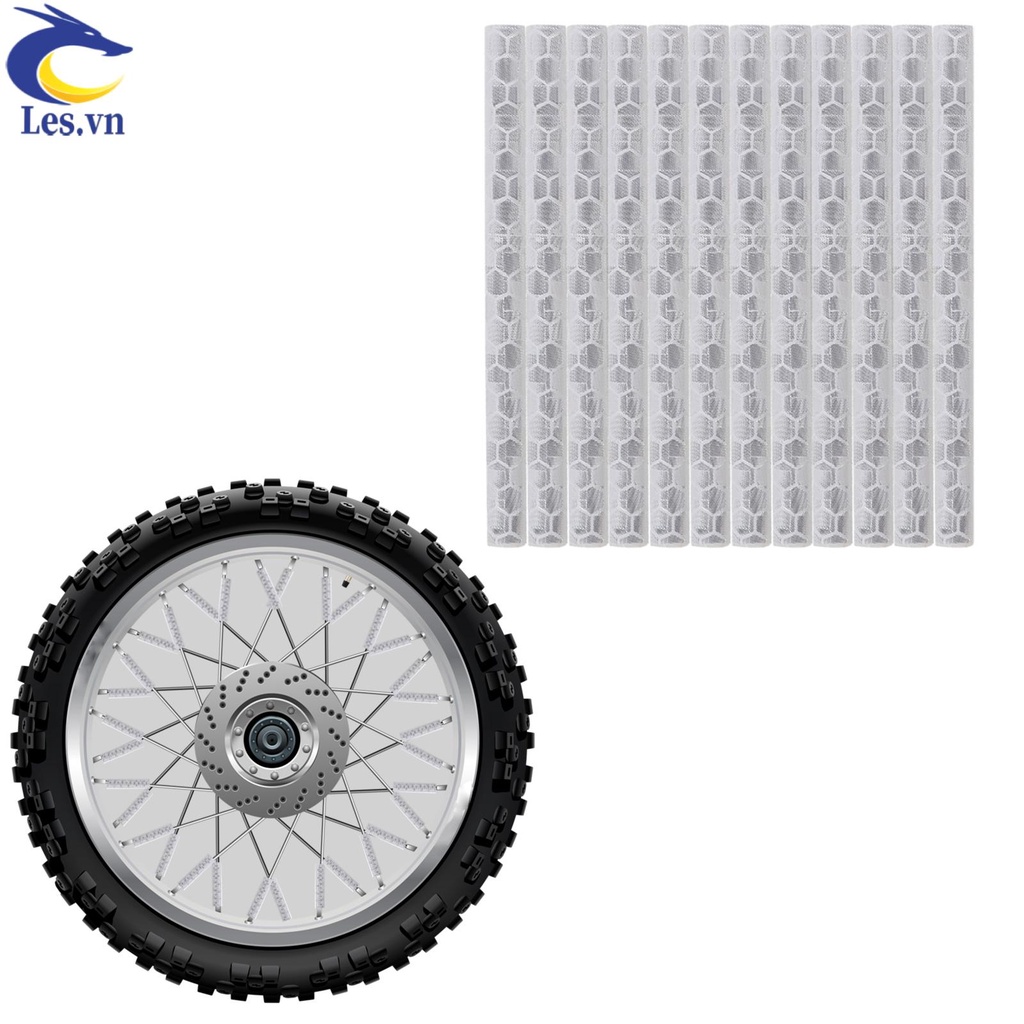 Bộ 12 Ống Phản Quang Gắn Căm Xe Đạp