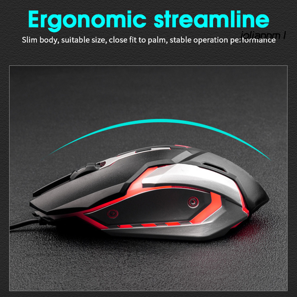 Chuột Quang Gaming Jolian M6 Có Dây Usb Chống Trượt Phát Sáng Cho Máy Tính Laptop | BigBuy360 - bigbuy360.vn