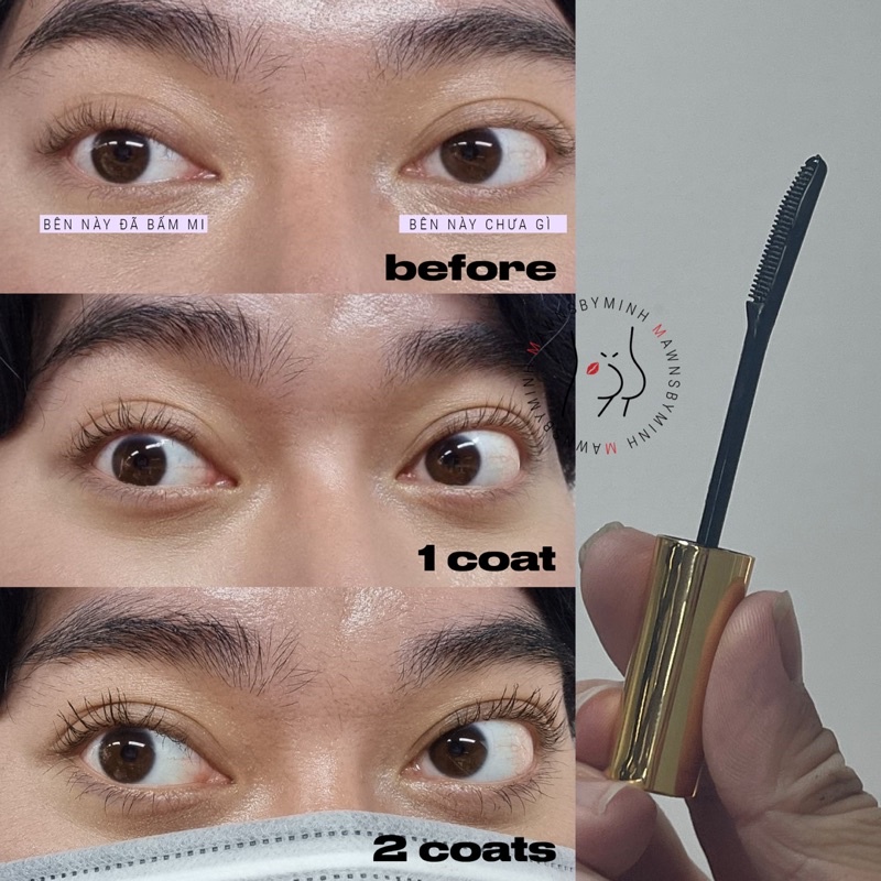 Chuốt mi dài tơi Mascara Nongchat Browit