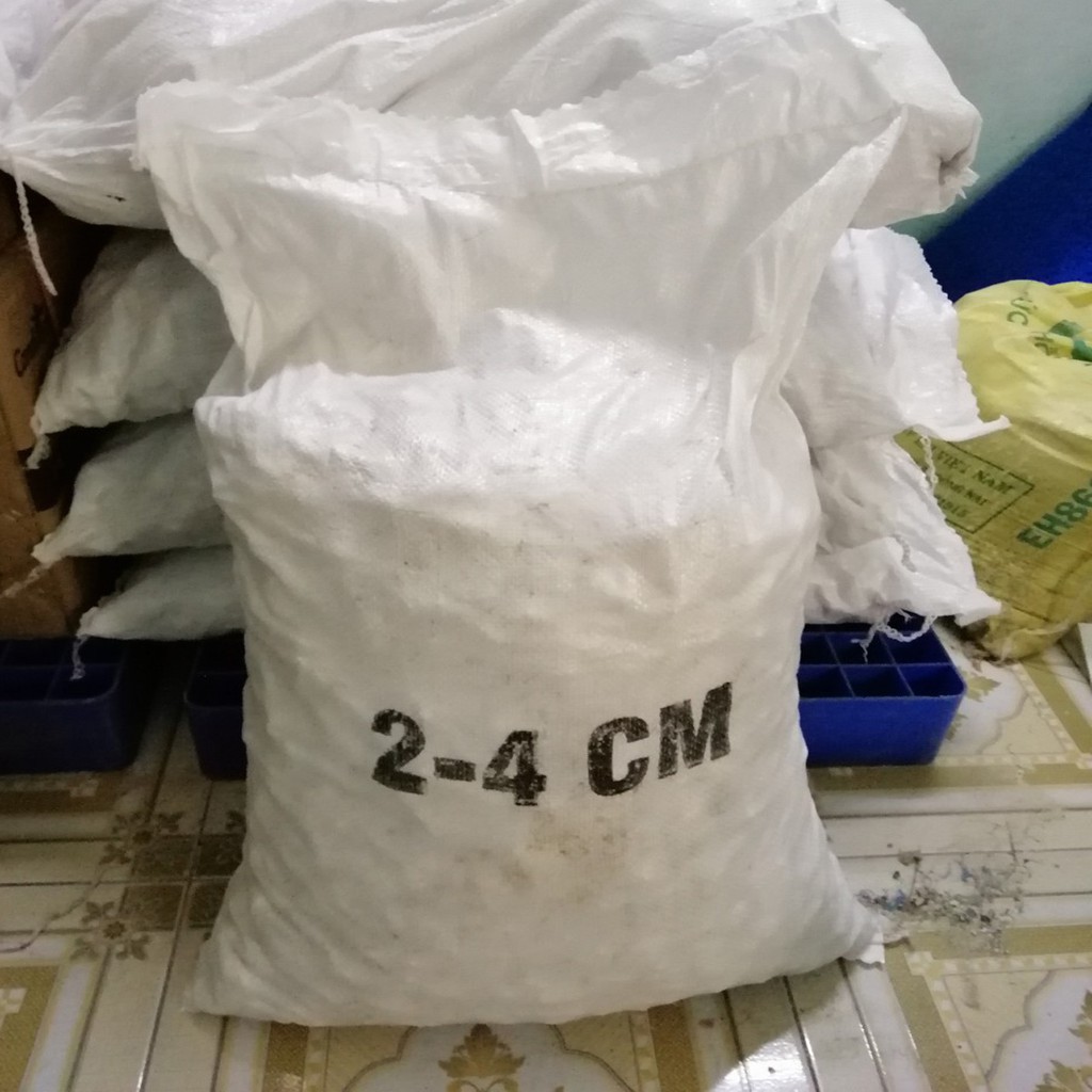 5Kg ĐÁ LÔNG VŨ - ĐÁ NHAM THẠCH TRẮNG SIZE TRUNG 2-4cm