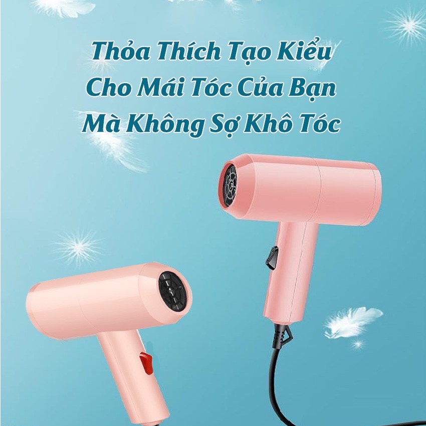 Máy Sây Tóc , Máy Sấy Tóc Mini Tạo Kiểu Công Suất Lớn HAIR DRYER