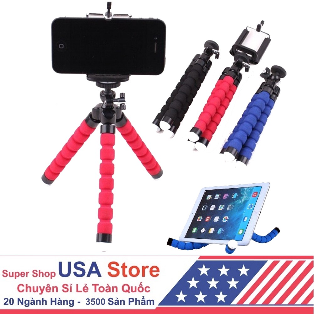 Giá Đỡ Điện Thoại Chụp Ảnh, Xem Phim 3 Chân Bạch Tuộc